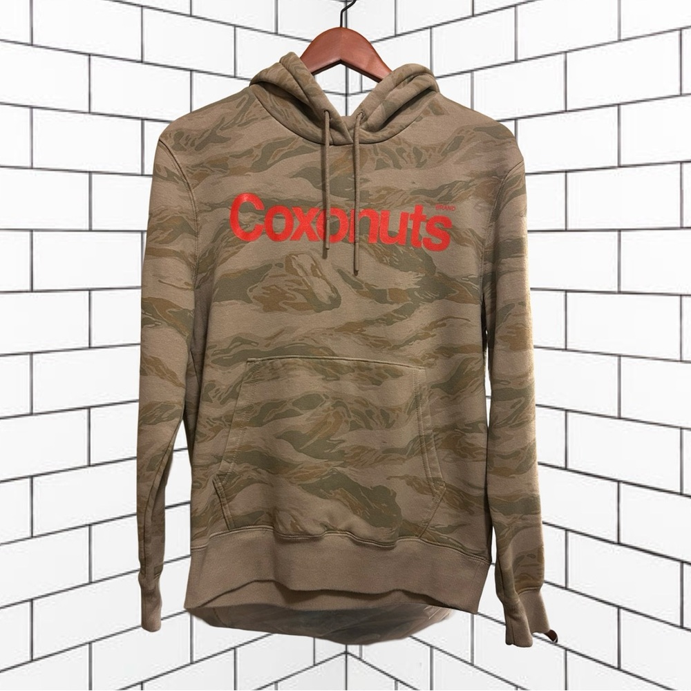 Coxonuts Camo Hoodie LCKR Brand Sweatshirt Guam Streetwear Men's Size Small